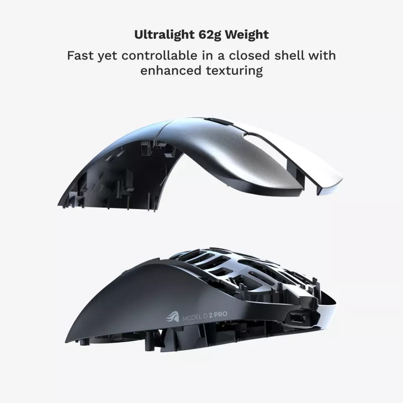 Glorious Gaming Glorious Model D 2 PRO Wireless - 1K Polling - preto