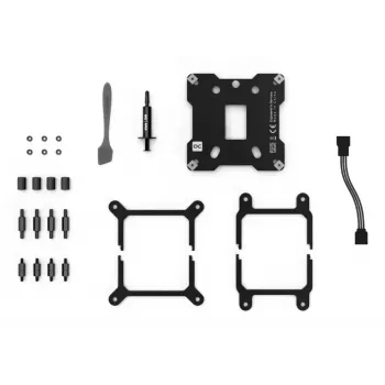 Water block Alphacool Core 1 LT Aurora Acrílico Cobre Níquel Preto Transparente