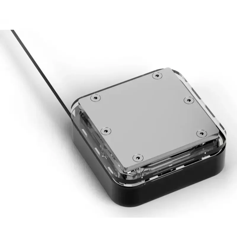 Water block Alphacool Core 1 LT Aurora Acrílico Cobre Níquel Preto Transparente