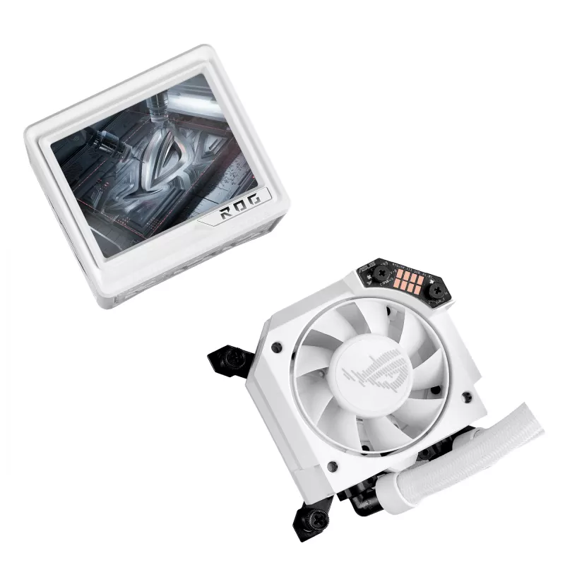 Refrigerador líquido tudo-em-um para processador ASUS ROG RYUJIN III 360 ARGB EXTREME WHT 12 cm Branco 1 unid.