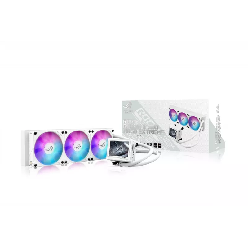 Refrigerador líquido tudo-em-um para processador ASUS ROG RYUJIN III 360 ARGB EXTREME WHT 12 cm Branco 1 unid.