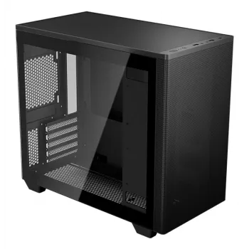 Caixa de PC Aerocool Stormfront Mini Mini Tower Preto ATX Fonte lateral Ventoinha 120mm