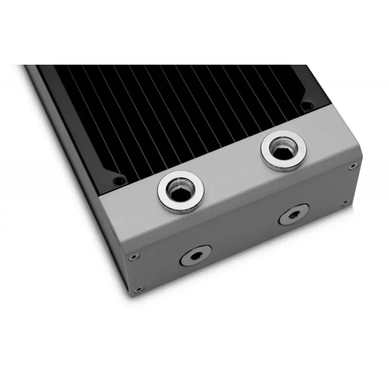 Radiador EK Water Blocks latão cobre aço inoxidável preto 130x300x44mm
