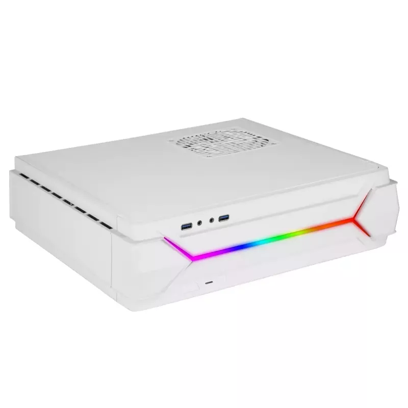 Caixa de PC Silverstone RVZ03-ARGB Desktop branca