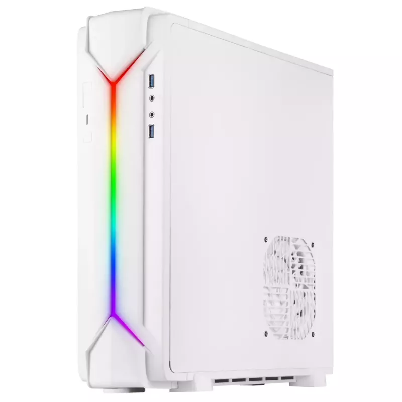 Caixa de PC Silverstone RVZ03-ARGB Desktop branca