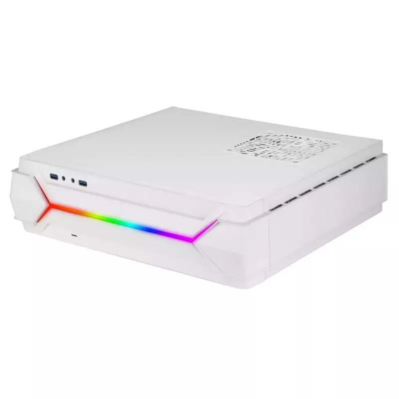 Caixa de PC Silverstone RVZ03-ARGB Desktop branca