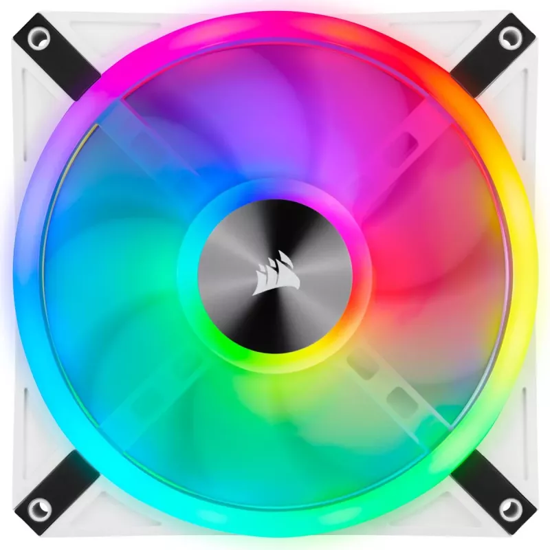 Ventoinha LED CORSAIR - série QL branca QL140 RGB 140mm RGB embalagem individual