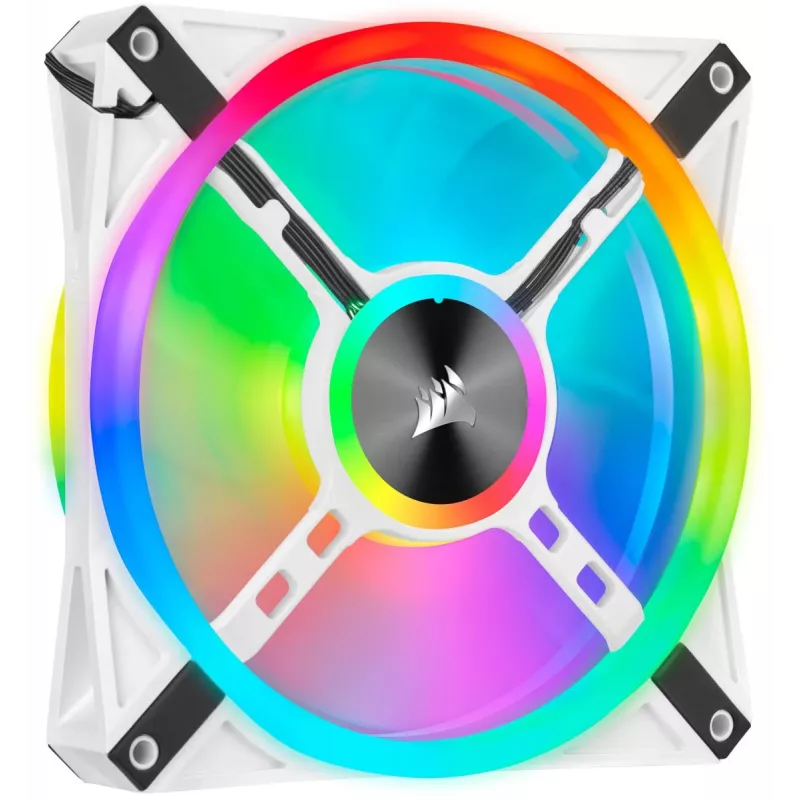 Ventoinha LED CORSAIR - série QL branca QL140 RGB 140mm RGB embalagem individual