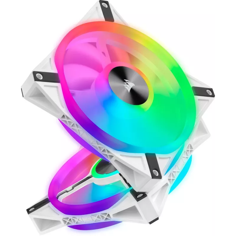 Ventoinha LED CORSAIR - série QL branca QL140 RGB 140mm RGB embalagem individual