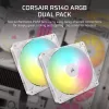 Corsair RS140 ARGB Dual Pack ventoinhas de caixa, 140 mm, brancas, CO-9050187-WW