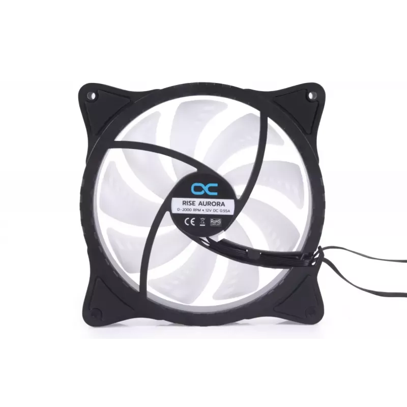 Alphacool Rise Aurora 24837 ventoinha de caixa PWM, 140 mm, preta