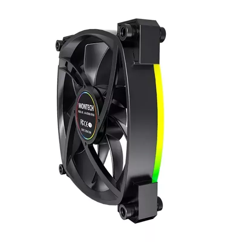 Módulo de ventoinha Montech AX120 PWM 120mm 12V preto 3-Pin 4-Pin