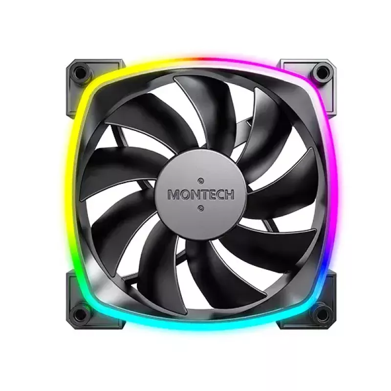 Módulo de ventoinha Montech AX120 PWM 120mm 12V preto 3-Pin 4-Pin