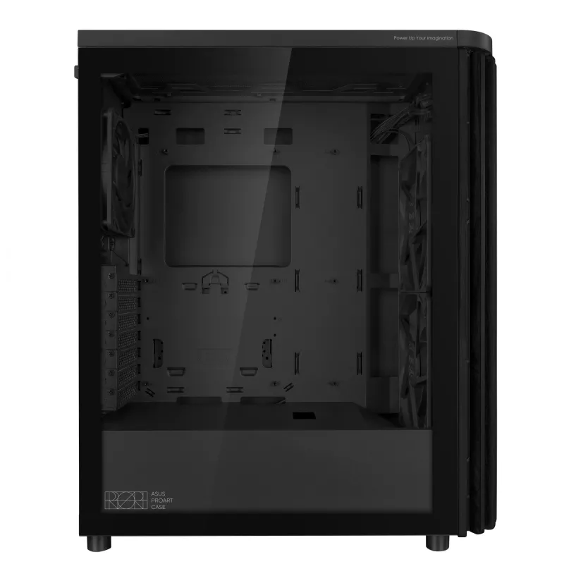 ASUS ProArt PA401 Wood Edition TG PWM 90DC00M0-B39000 caixa de PC, Midi Tower, ATX, vidro temperado, 2x USB 3.2, preta