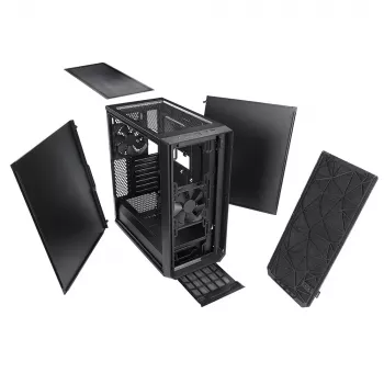Caixa de PC Fractal Design Meshify C Midi Tower preta