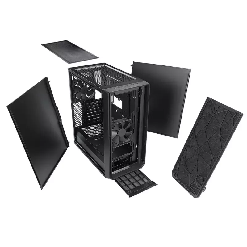 Caixa de PC Fractal Design Meshify C Midi Tower preta
