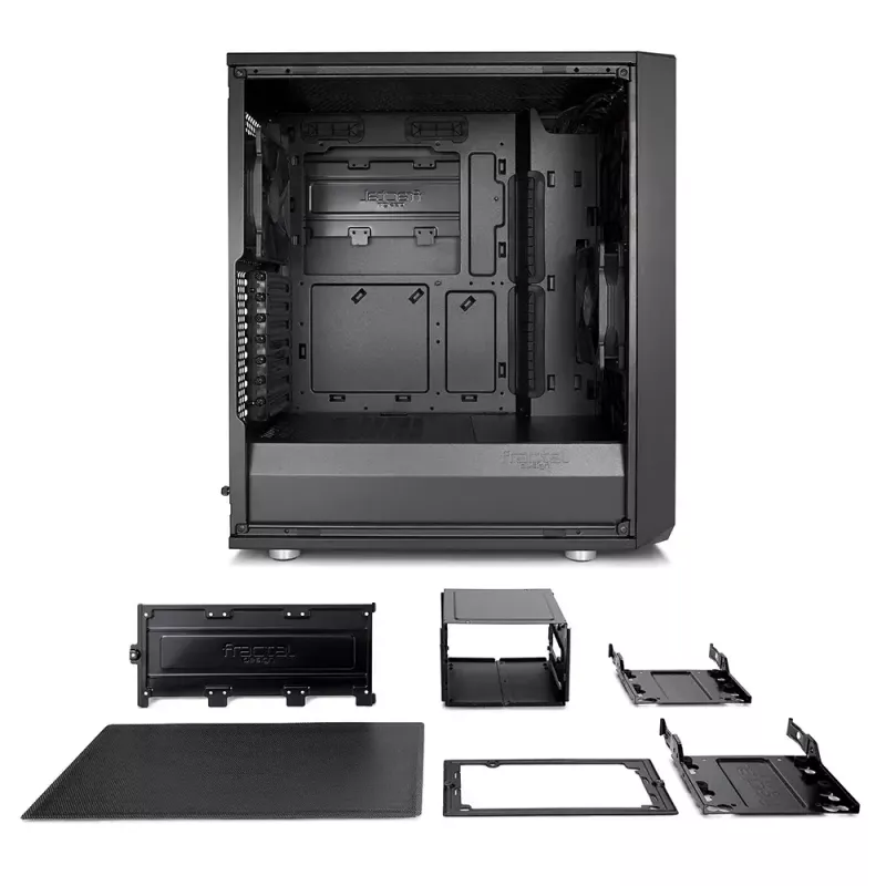 Caixa de PC Fractal Design Meshify C Midi Tower preta