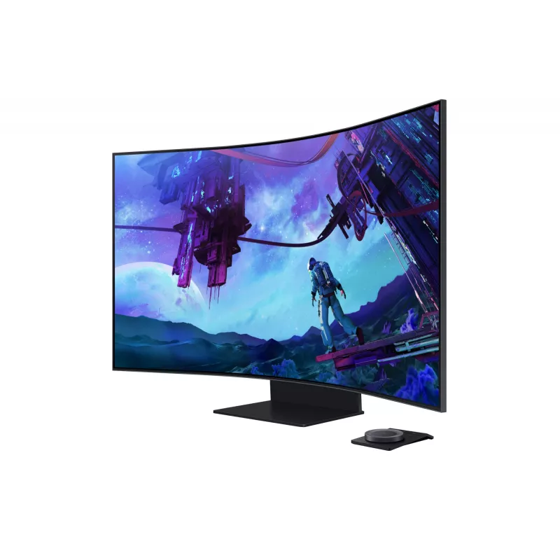Monitor de computador Samsung G97NC 139,7 cm (55 polegadas) 3840 x 2160 píxeis 4K Ultra HD LED preto