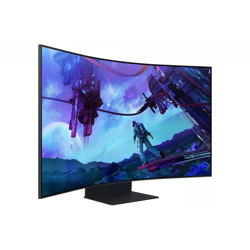 Monitor de computador Samsung G97NC 139,7 cm (55 polegadas) 3840 x 2160 píxeis 4K Ultra HD LED preto