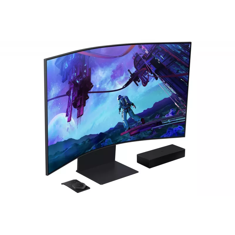 Monitor de computador Samsung G97NC 139,7 cm (55 polegadas) 3840 x 2160 píxeis 4K Ultra HD LED preto