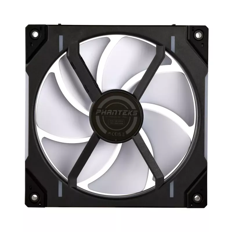 Phanteks D30-140 PWM Regular Airflow D-RGB PH-F140D30_DRGB_PWM_BK01_3P ventoinha para caixa, 140 mm, preta (3 unid.)