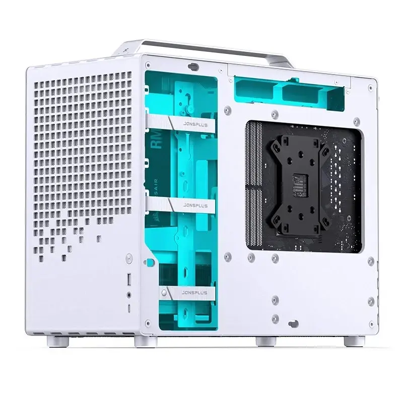 Caixa de computador Jonsbo Jonsplus Z20 Mesh Mini Tower Micro-ATX branca