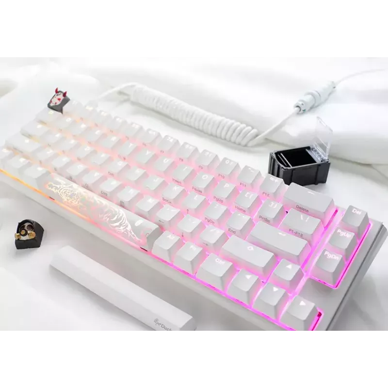 Teclado Ducky One 3 Classic Pure White SF Gaming USB Mechanical 67 teclas RGB