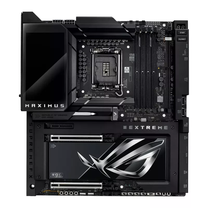 Placa-mãe ASUS ROG MAXIMUS Z890 EXTREME — Intel Z890, LGA 1851, Extended ATX, DDR5, 4 DIMM, Wi‑Fi 7, 10Gb Ethernet