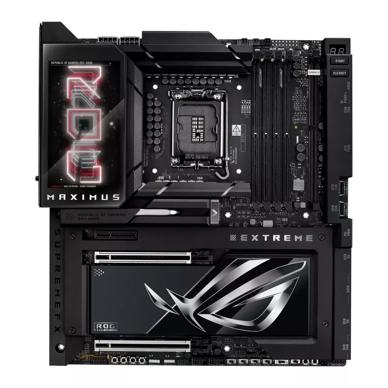 Placa-mãe ASUS ROG MAXIMUS Z890 EXTREME — Intel Z890, LGA 1851, Extended ATX, DDR5, 4 DIMM, Wi‑Fi 7, 10Gb Ethernet