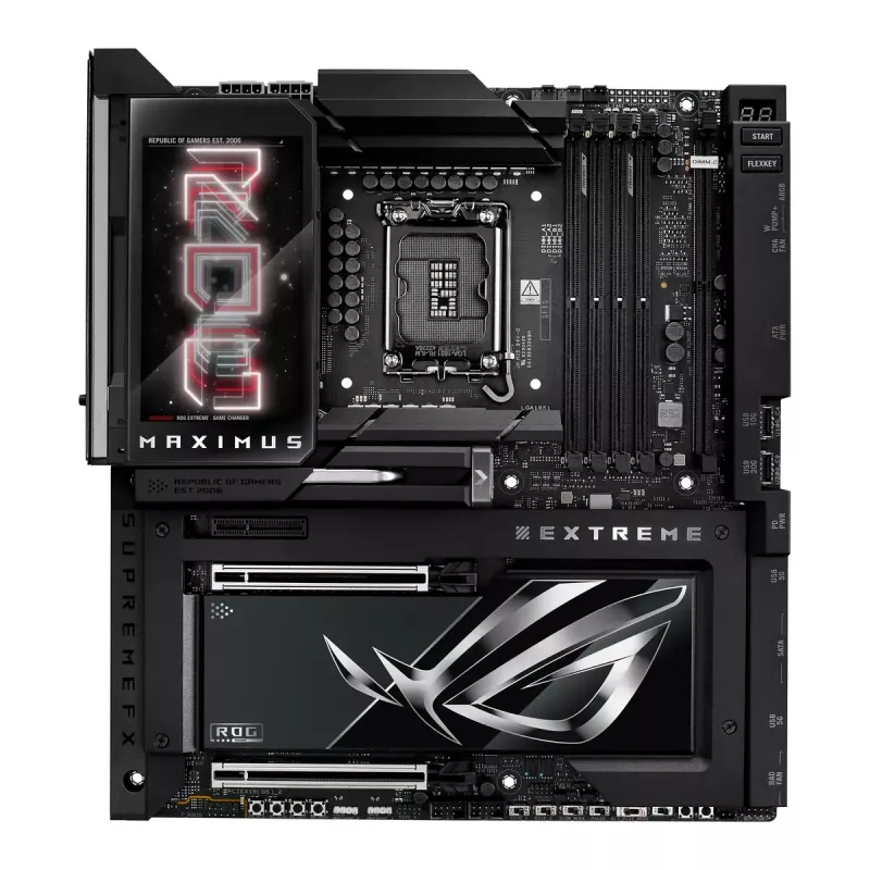 Placa-mãe ASUS ROG MAXIMUS Z890 EXTREME — Intel Z890, LGA 1851, Extended ATX, DDR5, 4 DIMM, Wi‑Fi 7, 10Gb Ethernet