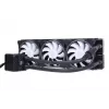Refrigerador líquido all-in-one Alphacool 13074 — ventoinha de 120 mm, 3 ventoinhas, 2500 rpm, tubos de 40 cm, radiador de cobre, Multi-LED, preto