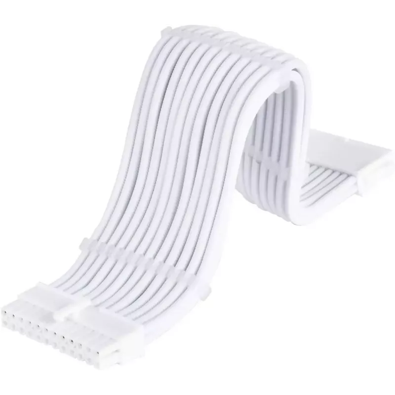 Cabo de extensão para fonte de alimentação SILVERSTONE 24 pinos ATX SST-PP07E-MBW-V2 30 cm branco