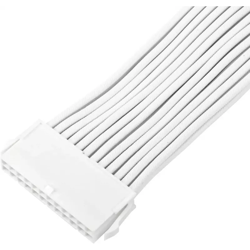Cabo de extensão para fonte de alimentação SILVERSTONE 24 pinos ATX SST-PP07E-MBW-V2 30 cm branco