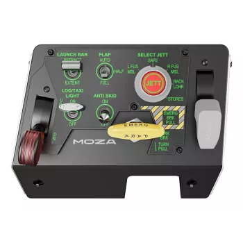 Painel Moza Racing MTLP, preto, metal, 196,5 mm, 134,7 mm, 149 mm, 680 g
