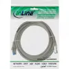 Cabo de rede InLine S/FTP PiMF Cat.6A sem halogéneos 500MHz cinzento 1m