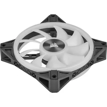 Kit de duas ventoinhas CORSAIR iCUE QL140 RGB 140mm PWM com Lighting Node Core