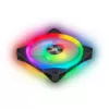 Kit de duas ventoinhas CORSAIR iCUE QL140 RGB 140mm PWM com Lighting Node Core