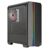 Caixa PC ATX Aerocool GENESISV2BK, painel frontal LED ventoinha ARGB 12 cm, preto