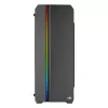 Caixa PC ATX Aerocool GENESISV2BK, painel frontal LED ventoinha ARGB 12 cm, preto
