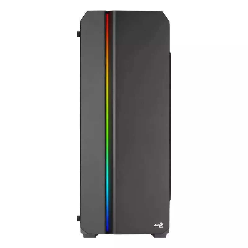Caixa PC ATX Aerocool GENESISV2BK, painel frontal LED ventoinha ARGB 12 cm, preto