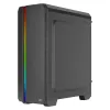 Caixa PC ATX Aerocool GENESISV2BK, painel frontal LED ventoinha ARGB 12 cm, preto