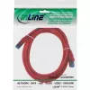 Cabo de rede InLine S/FTP PiMF Cat.6A sem halogéneos 500MHz vermelho 5m