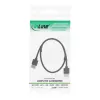 Cabo HDMI High Speed com Ethernet InLine, AM/AM, extraplano, preto/dourado, 1,8 m