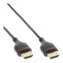 Cabo HDMI High Speed com Ethernet InLine, AM/AM, extraplano, preto/dourado, 1,8 m