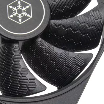 Ventoinha para caixa SILVERSTONE SST-SF120B 120 mm preta — ventoinha de 120 mm para caixas de PC