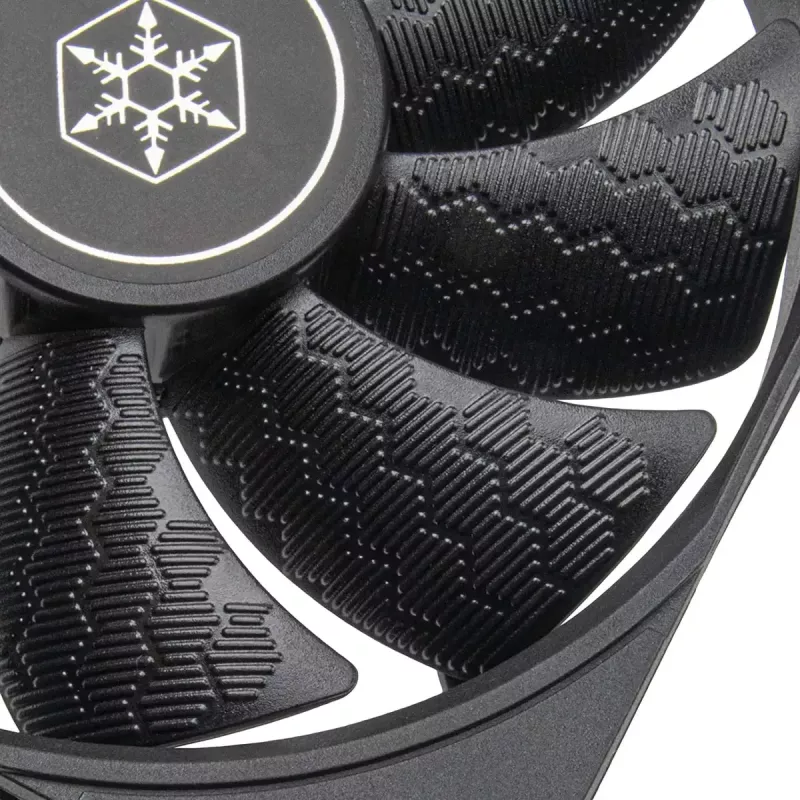 Ventoinha para caixa SILVERSTONE SST-SF120B 120 mm preta — ventoinha de 120 mm para caixas de PC