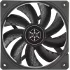 Ventoinha para caixa SILVERSTONE SST-SF120B 120 mm preta — ventoinha de 120 mm para caixas de PC