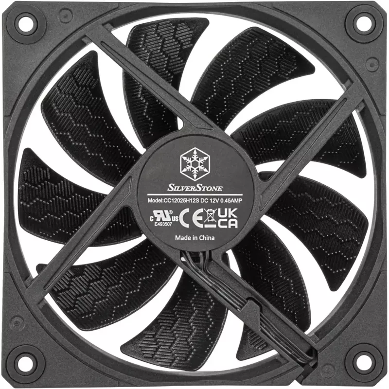 Ventoinha para caixa SILVERSTONE SST-SF120B 120 mm preta — ventoinha de 120 mm para caixas de PC