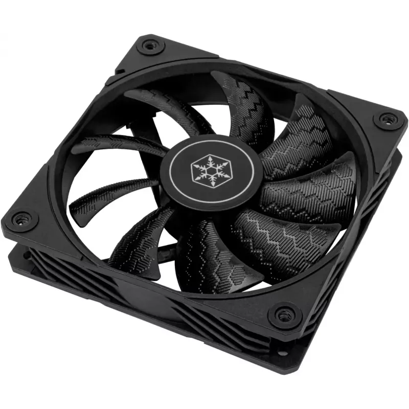 Ventoinha para caixa SILVERSTONE SST-SF120B 120 mm preta — ventoinha de 120 mm para caixas de PC