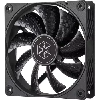 Ventoinha para caixa SILVERSTONE SST-SF120B 120 mm preta — ventoinha de 120 mm para caixas de PC